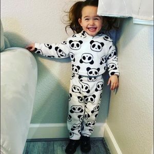 3T Girl Fuzzy Panda 🐼 Set